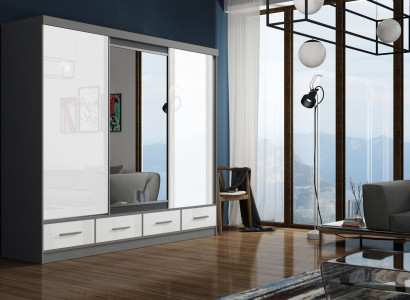 Design Italienische Holz Schrank Schränke Kleiderschrank Schlafzimmer Möbel Neu